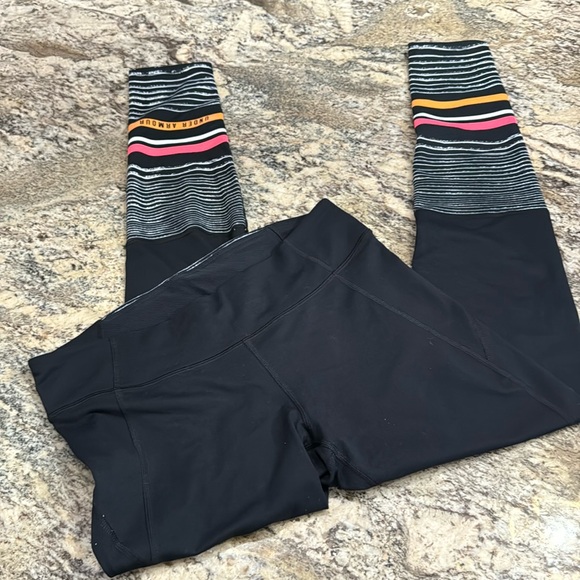 Under Armour Striped Lower Leg Leggings - NWOT - Picture 2 of 6